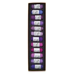 Purple/Violet, Set of 12 Pastels in Tray