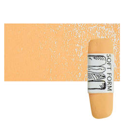 Townsend Artists' Soft Form Pastel - Cadmium Orange Light pastel and swatch