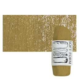 Townsend Artists' Soft Form Pastel - Raw Sienna Dark 007D pastel and swatch