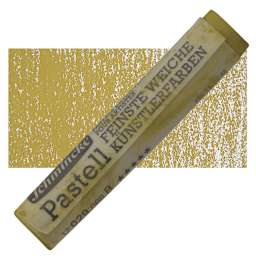 Schmincke Soft Pastel - Olive Ochre Deep B pastel and swatch