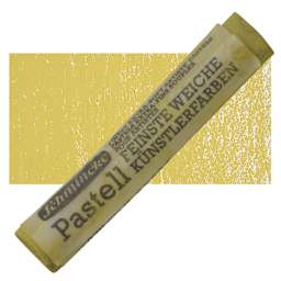 Schmincke Soft Pastel - Olive Ochre Light H pastel and swatch