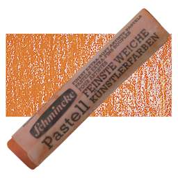 Schmincke Soft Pastel - Orange Deep D pastel and swatch