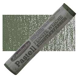Schmincke Soft Pastel - Verona Green B pastel and swatch