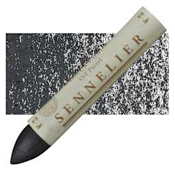 Sennelier Oil Pastel Grand - Black oil pastel and swatch