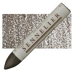 Sennelier Oil Pastel Grand - Raw Umber oil pastel and swatch