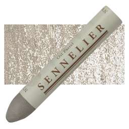 Sennelier Oil Pastel Grand - Reddish Brown Gray oil pastel and swatch