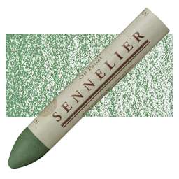 Sennelier Oil Pastel Grand - Sap Green Light oil pastel and swatch
