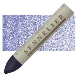 Sennelier Oil Pastel Grand - Ultramarine Blue oil pastel and swatch