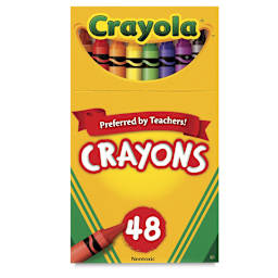 Crayola Crayons - Set of 48, front of the packaging