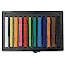 Conté à Paris Colour Pastel Carrés, Set of 12, Assorted Colors. Inside package
