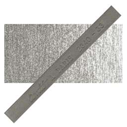 Conté à Paris Colour Pastel Carré - Dark Grey 33, Single Carré and swatch