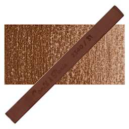 Conté à Paris Colour Pastel Carré - Red Tone Bordeaux 31, Single Carré and swatch