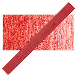 Conté à Paris Colour Pastel Carré - Madder Lake 38, Single Carré and swatch