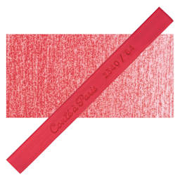 Conté à Paris Colour Pastel Carré - Chinese Red Vermilion 64, Single Carré and swatch
