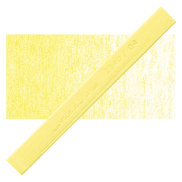 Conté à Paris Colour Pastel Carré - Medium Yellow 04, Single Carré and swatch