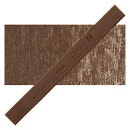 Conté à Paris Colour Pastel Carré - Umber 32, Single Carré and swatch