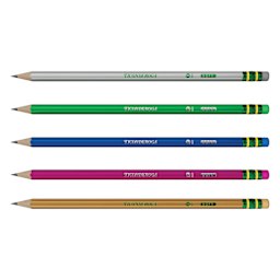 Dixon Ticonderoga Pencils - Box of 150, Metallic, Pre-Sharpened, included colors