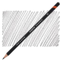 Derwent Graphic Pencil - Hardness 5B pencil and swatch