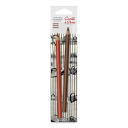 Conté à Paris Sketching Pencil - Sanguine and Sepia, Set of 2