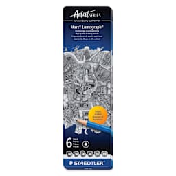 Staedtler Mars Lumograph Drawing and Sketching Pencils - Set of 6
