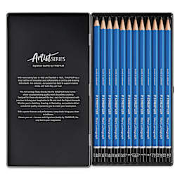 Staedtler Mars Lumograph Drawing and Sketching Pencils - Set of 12, contents