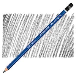 Staedtler Lumograph Drawing and Sketching Pencil - 7B pencil and swatch