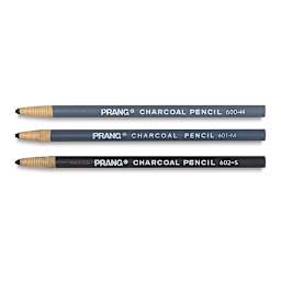 Prang Wrap Charcoal Pencils laid out