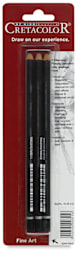 Charcoal Pencils - Front of blister package of 3 Pencils