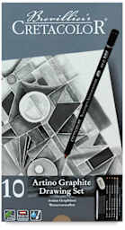 Artino Watersoluble Graphite Tin Box Set, with 10 Pieces