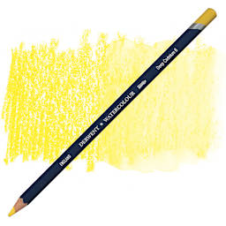 Derwent Watercolor Pencil - Deep Cadmium pencil and swatch