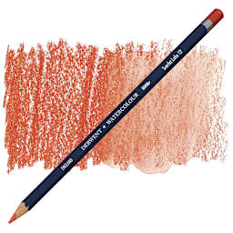 Derwent Watercolor Pencil - Scarlet Lake pencil and swatch
