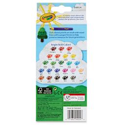Crayola Colored Pencils - Assorted Colors, Set of 24 (back of package)