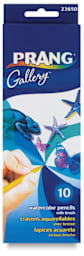 Prang Watercolor Pencils - Front of package of Set of 10 pencils