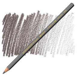 Caran d'Ache Supracolor Soft Aquarelle Pencil - Cocoa pencil and swatch