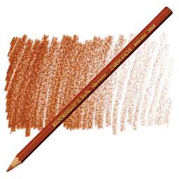 Caran d'Ache Supracolor Soft Aquarelle Pencil - Russet pencil and swatch