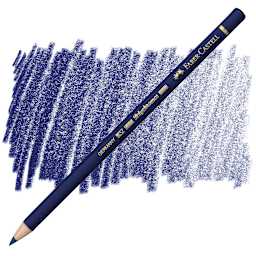 Faber-Castell Polychromos Pencil - Indianthrene Blue pencil and swatch