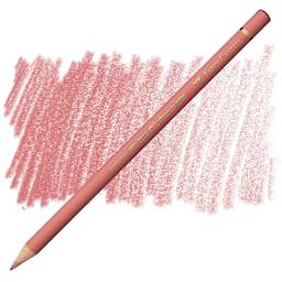 Faber-Castell Polychromos Pencil - Coral  pencil and swatch