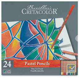 Cretacolor Fine Art Pastel Pencils Set - Front of package of set of 24
