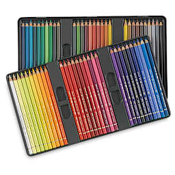 Faber-Castell Polychromos Pencil Set - Assorted Colors, Tin Box, Set of 60 (set contents)