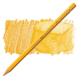 Faber-Castell Albrecht Durer Watercolor Pencil - Dark Chrome Yellow pencil and swatch