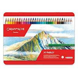 Caran d'Ache Pablo Colored Pencil Set - Assorted Colors, Set of 30, Front Cover