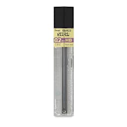Pentel Hi-Polymer Lead Refill - 0.2 mm, Black, HB, Pkg of 12