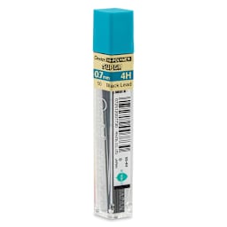 Pentel Hi-Polymer Lead Refills - 0.7 mm, Black, 4H back of package