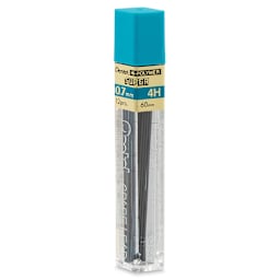 Pentel Hi-Polymer Lead Refills - 0.7 mm, Black, 4H