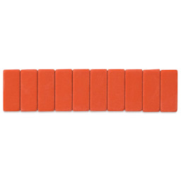 Blackwing Pencil Replacement Erasers - Red, Box of 10 (with packaging removed)