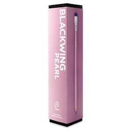 Blackwing Pencils - Pearl Pink, Pkg of 12, Balanced, front of the box