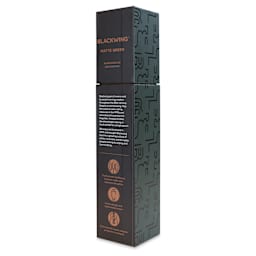 Blackwing Pencils - Matte Green, Pkg of 12, Soft, back of the box