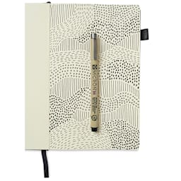 Sakura Pigma Micron Pen - Black, 04, decorated notebook (not included)