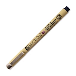 Sakura Pigma Micron Pen - Blue/Black, 08 (with cap on)