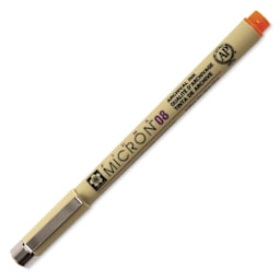 Sakura Pigma Micron Pen - Orange, 08